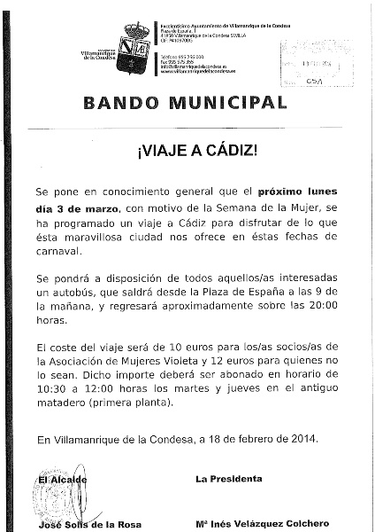 VIAJE A CADIZ